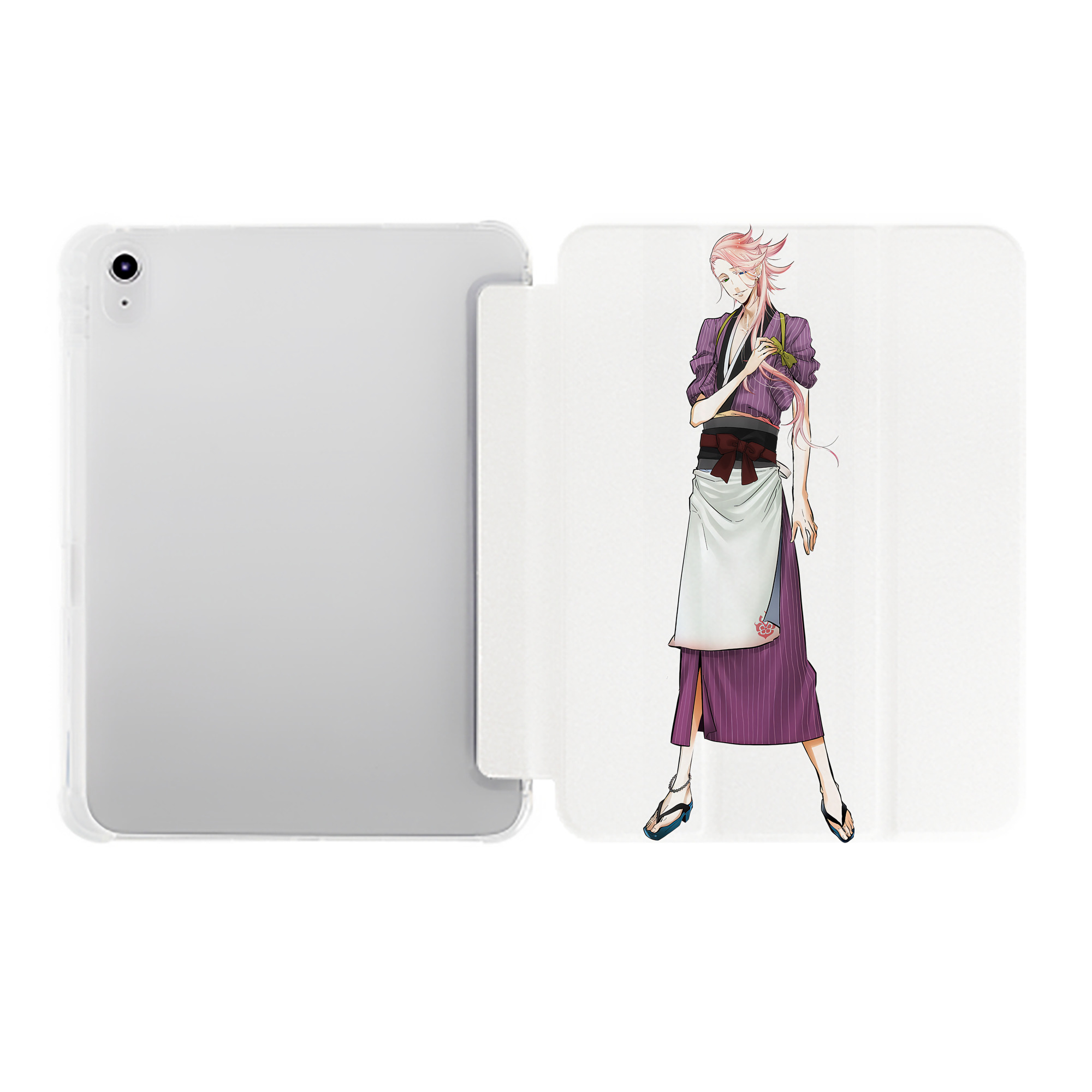 （画像用） 刀剣乱舞 Touken Ranbu IPad ケース ペン収納付き 三つ折りスタンド PUレザー×シリコン 対応機種9.5/10.5/10.9インチ